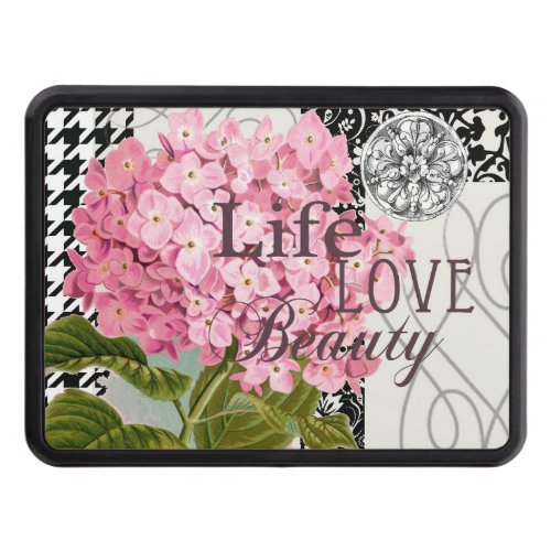 Damask Pattern Floral Decor Pretty Tow Hitch Cover