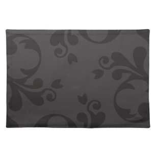 Damask Pattern, Gray Damask, French Damask Cloth Placemat