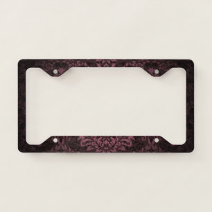 Damask Pattern Licence Plate Frame