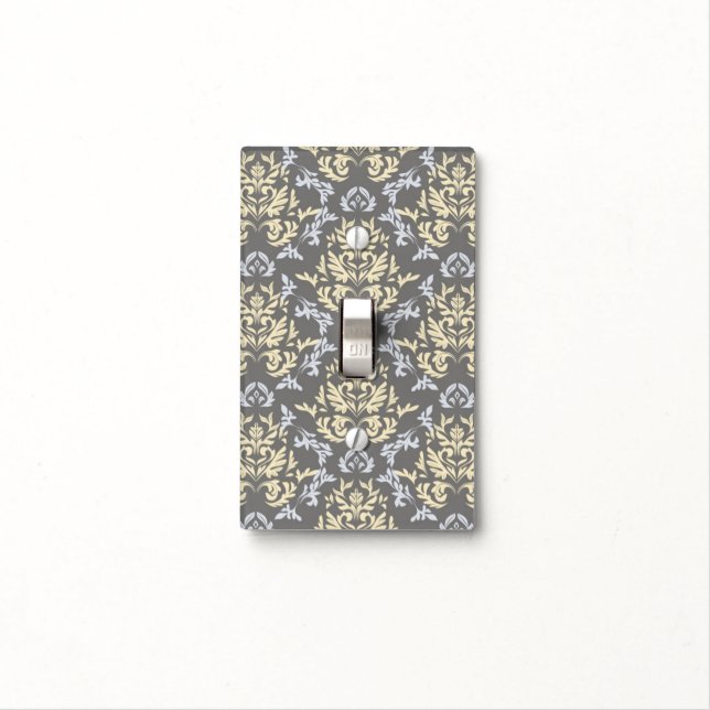 Damask pattern light switch cover (In Situ)