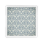 Damask pattern on gradient background 2 acrylic tray