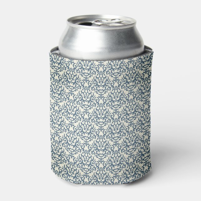 Damask pattern on gradient background 2 can cooler (Can Front)
