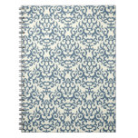Damask pattern on gradient background 2 notebook
