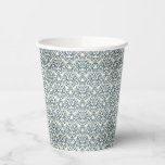 Damask pattern on gradient background 2 paper cups