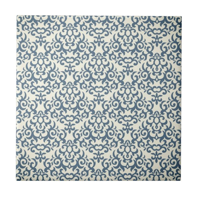 Damask pattern on gradient background 2 tile (Front)