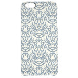 Damask pattern on gradient background 2 clear iPhone 6 plus case