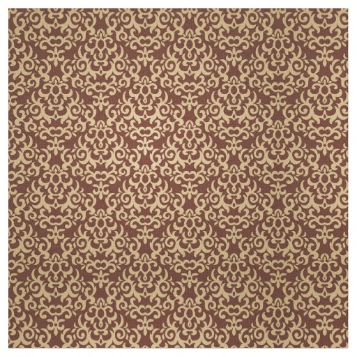 Damask pattern on gradient background fabric