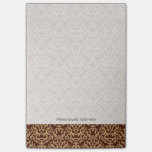 Damask pattern on gradient background post-it notes