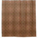 Damask pattern on gradient background shower curtain