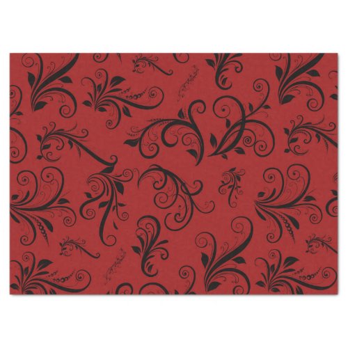 Damask Pattern Red Damask French Damask Tissue Paper