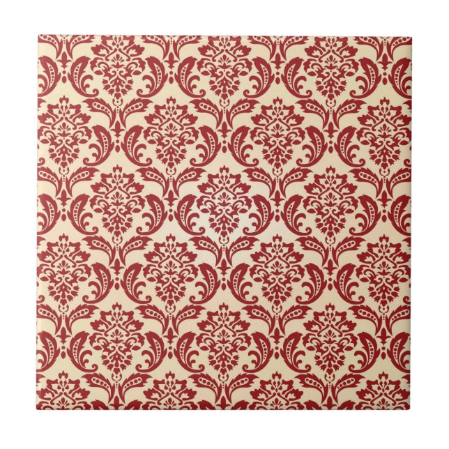 Damask pattern wallpaper ceramic tile (Front)