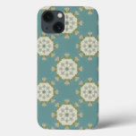 Damask pattern with abstract elements iPhone 13 case
