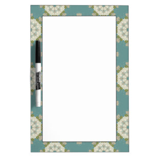 Damask pattern with abstract elements Dry-Erase board