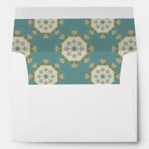 Damask pattern with abstract elements envelope