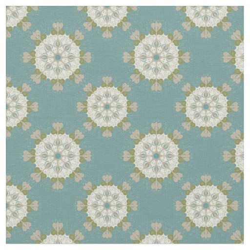 Damask pattern with abstract elements fabric