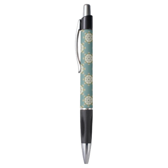 Damask pattern with abstract elements pen (Top (Vertical))