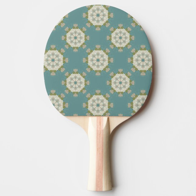 Damask pattern with abstract elements Ping-Pong paddle (Front)