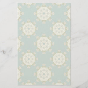 Damask pattern with abstract elements stationery