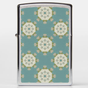 Damask pattern with abstract elements zippo lighter