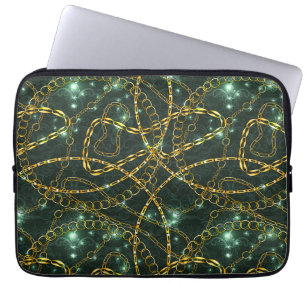 Damask Pattern With Chain Laptop Sleeve