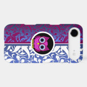 damask pattern with owl Case-Mate iPhone case (Back (Horizontal))