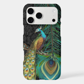 Damask Peacock & Feather You Choose Color iPhone 17 Pro Max Case