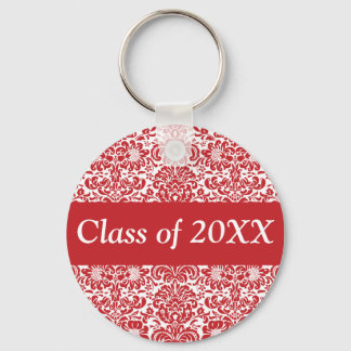 Damask Personalized Class Of Keychain