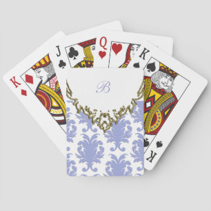 Damask Personalized Playing Cards