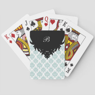 Damask Personalized Playing Cards