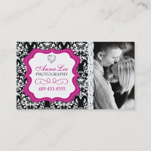 Damask Photographer Business Cards