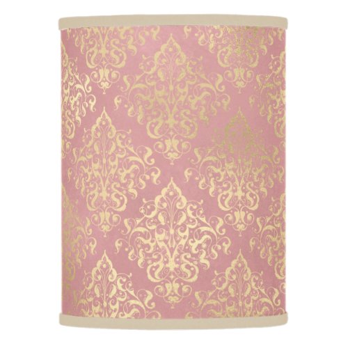 Damask pink and gold elegant vintage Victorian Lamp Shade