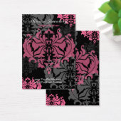 Damask Pink And Grey Earring Background (Desk)