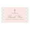 Damask Pink & Cream with Cross FAVOR CARD