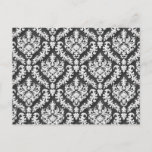 Damask Print in Gray - Gorgeous! Postcard