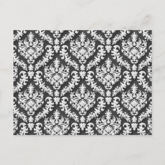 Damask Print in Gray - Gorgeous! Postcard