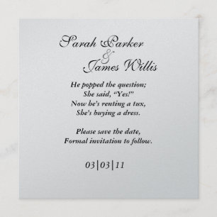 damask red & black metallic Save the date