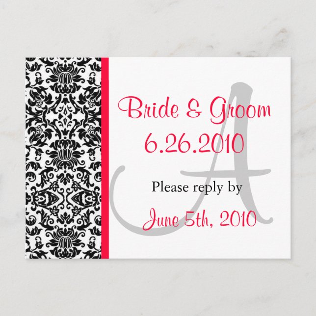 Damask Response Postcard (Front)