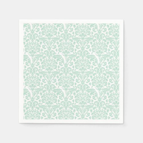 Damask Sage Green Pretty Cute  Napkins