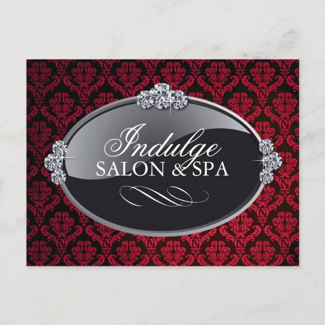 Damask Salon and Spa Postcard (Front)
