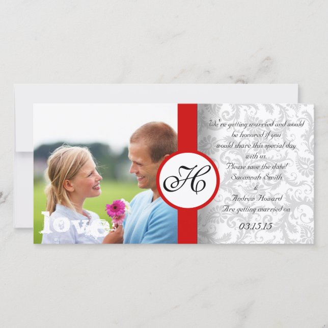 Damask Save the Date (Front)