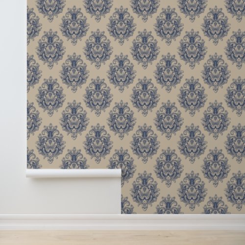 Damask Seamless Pattern Old_Fashioned Victorian  Wallpaper