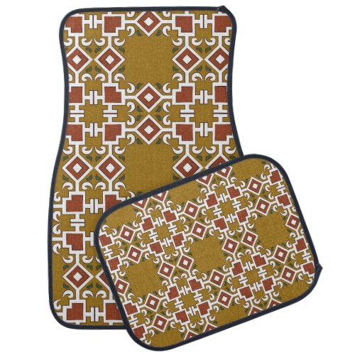 Damask seamless vintage pattern background car floor mat