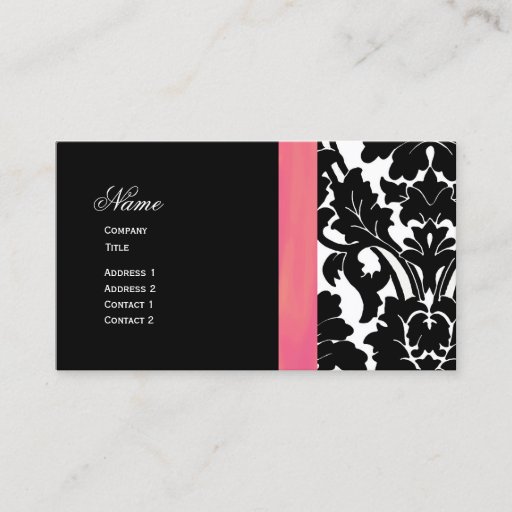 Customizable Damask Sophisticate ~ Business Card