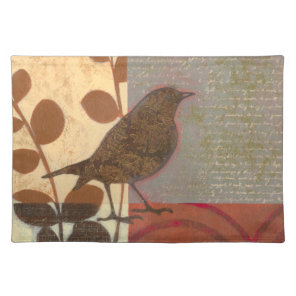 Damask Sparrow Cloth Placemat