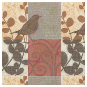 Damask Sparrow Fabric