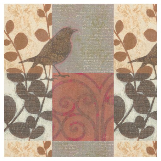 Damask Sparrow Fabric
