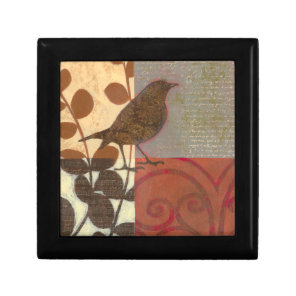 Damask Sparrow Jewelry Box