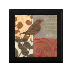 Damask Sparrow Jewelry Box