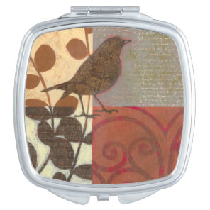 Damask Sparrow Mirror For Makeup