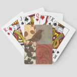 Damask Sparrow Poker Cards